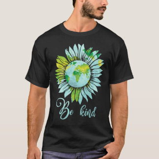Var snäll och Daisy jorden Hippie T-Shirt Flower C