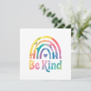 Var snäll och färgstark regnbåge - inspirerande po
