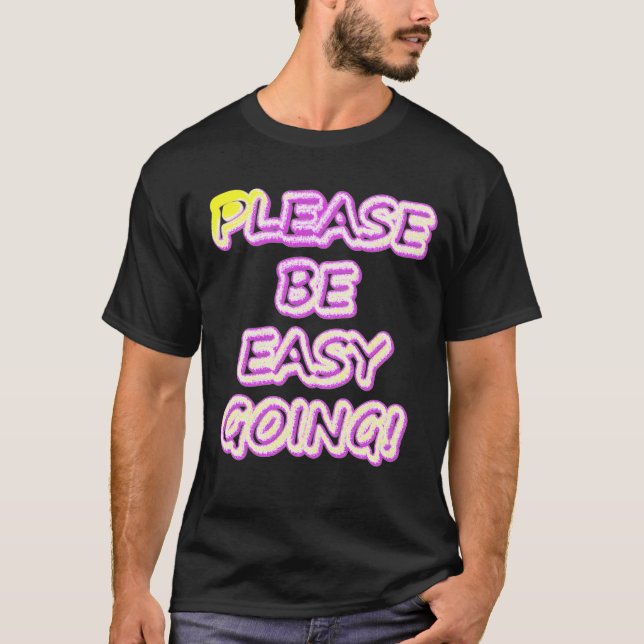 "Var snäll och gå!" Cute Design. Köp nu T Shirt (Framsida)