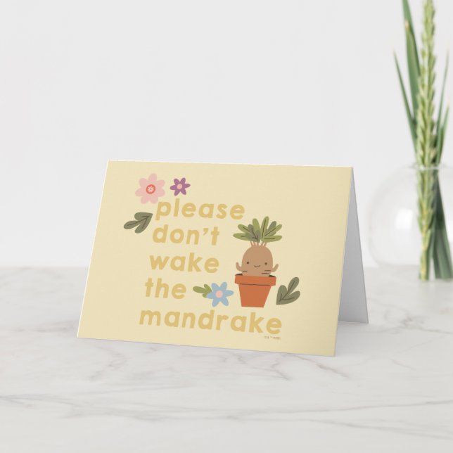 Var snäll och glöm inte mandrake kort (Framsida)