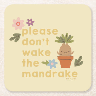 Var snäll och glöm inte mandrake underlägg papper kvadrat