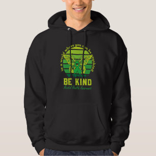 Var snäll och Grönt Medveten för Bårfjäder för tan Hoodie