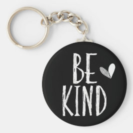 Var snäll och hjärtat nyckelring