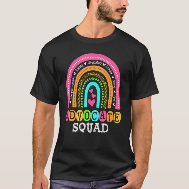 Var snäll och inkludera Autism Advocate Squad Sped T Shirt (Framsida)