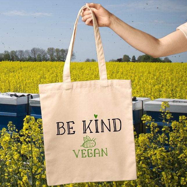 Var snäll och kom Vegan Tygkasse (Skapare uppladdad)