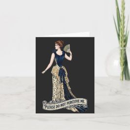 Var snäll och misstolka mig inte - Viktoriansk dam Kort