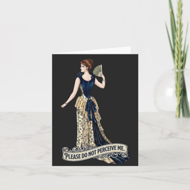 Var snäll och misstolka mig inte - Viktoriansk dam Kort (Framsida)