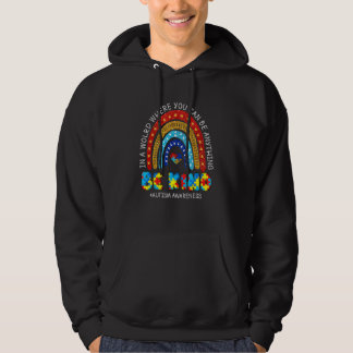 Var snäll och öka medvetenheten om tism Leopard Ra Hoodie