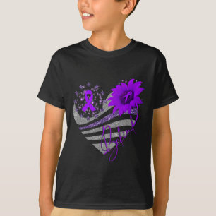 Var snäll och överdosera medvetenhet om solros Rib T Shirt