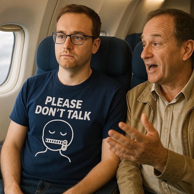Var snäll och prata inte roligt t shirt (Skapare uppladdad)