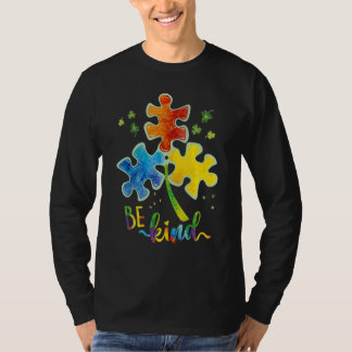 Var snäll och puzzle Biet Autism Awareness Autism  T Shirt