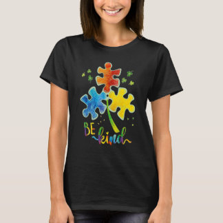 Var snäll och puzzle Biet Autism Awareness Autism T Shirt