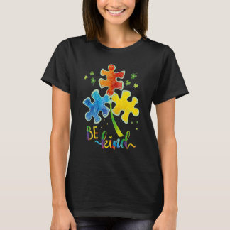 Var snäll och puzzle Biet Autism Awareness Autism  T Shirt