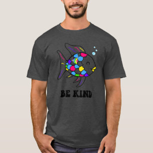 Var snäll och Rainbow Fish Teacher Life Lära tillb T Shirt