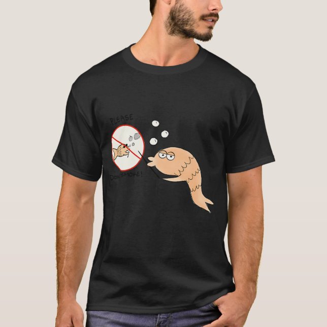 Var snäll och rök inte t shirt (Framsida)
