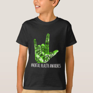 Var snäll och skriv språk för tandhälsa i Kärlek T Shirt