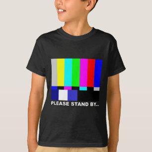 Var snäll och ställ in TV Tv Test Mönster Hallowed T Shirt