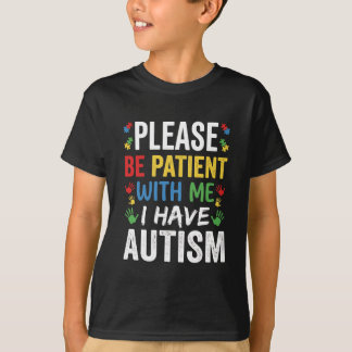 Var Snäll Och Tålamodig Med Mig Autism Regnbåge St T Shirt