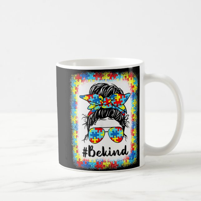 Var snäll och uppmärksamma autismen, Messy Bun Gir Kaffemugg (Höger)