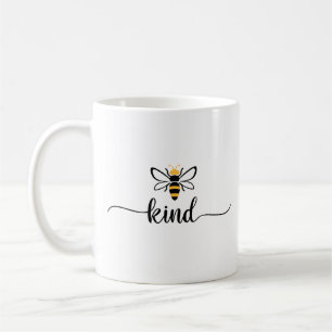 Var snäll och var modern typografi kaffemugg
