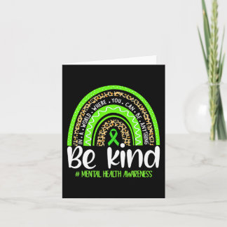 Var snäll och var psykiskt medvetande Leopard Rain Kort