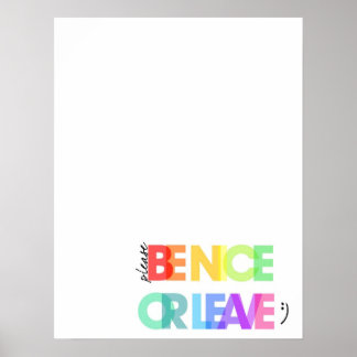 Var snäll och var snäll eller Lämna Poster