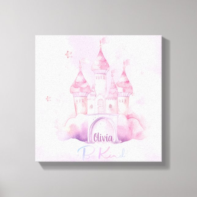 Var snäll Palace på Rosa Cloud-anpassadet Canvastryck (Framsida)