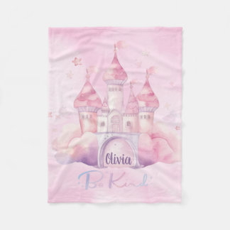 Var snäll Palace på Rosa Cloud Fleecefilt