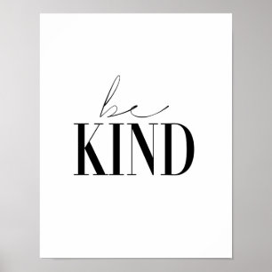 Var snäll poster