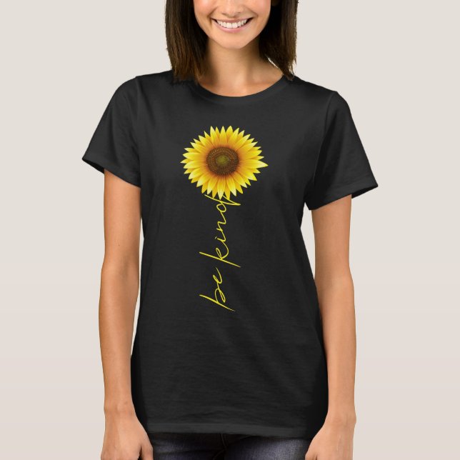 Var snäll solros t shirt (Framsida)