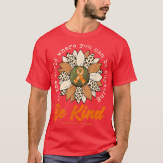 Var snäll Solrosfärgad Orange ADHD Awareness Ribbo T Shirt