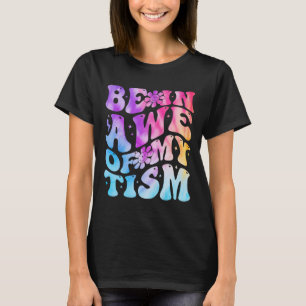 Var Snill Och Tala Om Min tism Roligt Autism Medve T Shirt