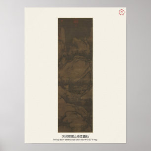 Vår Snö Vid Ett Bergspass - Guo Xi, Song Poster