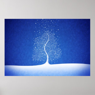 Var snöflingor är född poster
