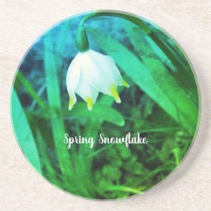 Vår Snowflake Leucojum vernum Flower Underlägg