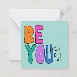Var snygg och elegant, färgstark, ljus anteckningskort