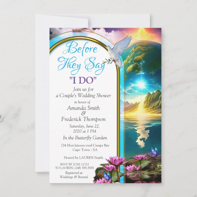 Vår Sol är en stjärna och en gåva av liv Inbjudningar (Framsida)