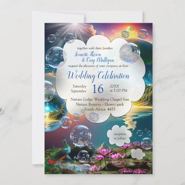 Vår Sol är en stjärna och en gåva av liv Inbjudningar (Framsida)