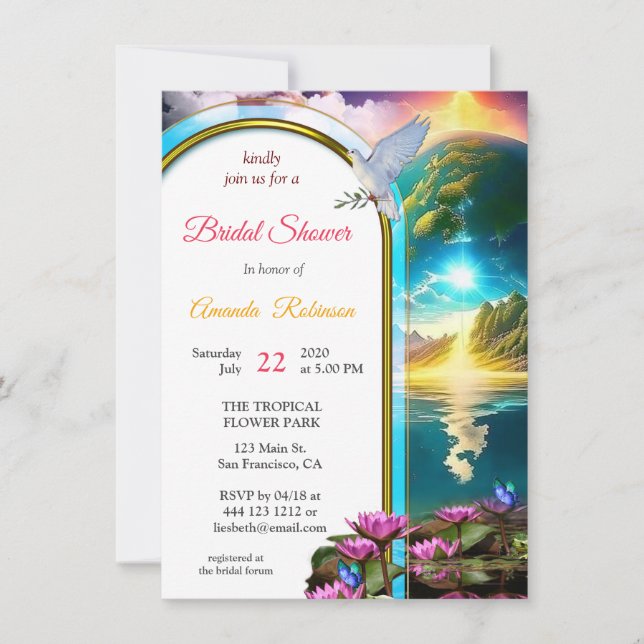 Vår Sol är en stjärna och en gåva av liv Inbjudningar (Framsida)