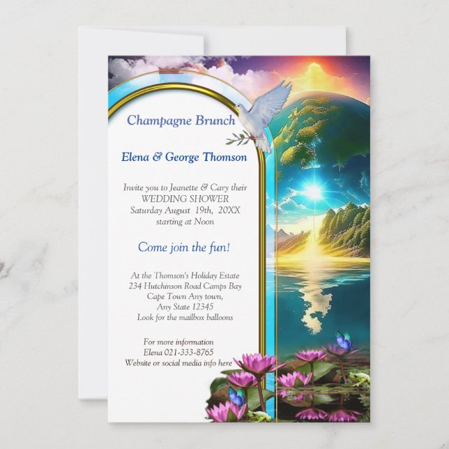 Vår Sol är en stjärna och en gåva av liv Inbjudningar (Framsida)