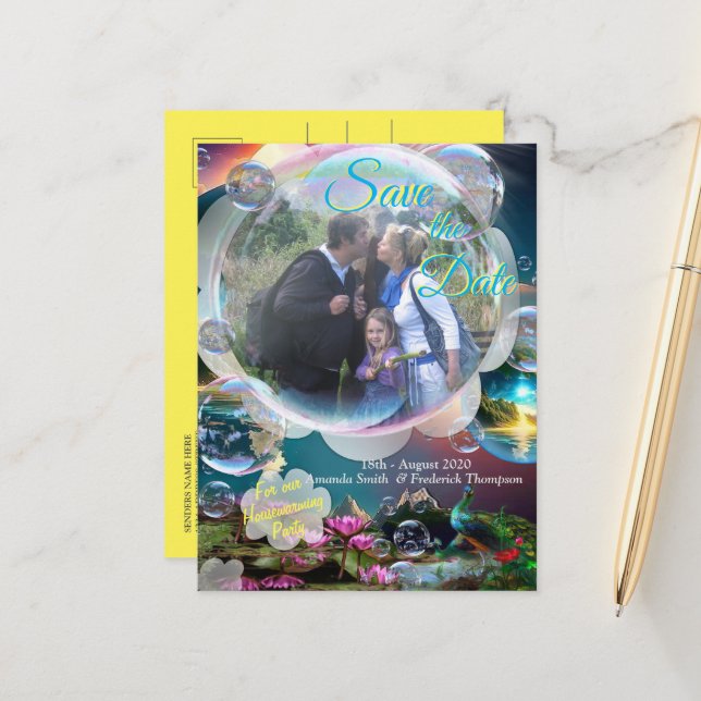 Vår sol är en stjärna och en livgivare meddelande vykort (Fram/Back In Situ)