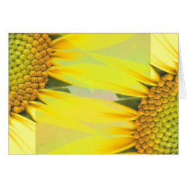 Vår solblommor hälsningskort