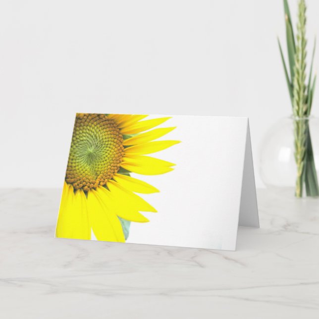 Vår solblommor kort (Framsida)