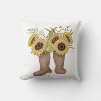 Vår Solblommor med booter Kudde