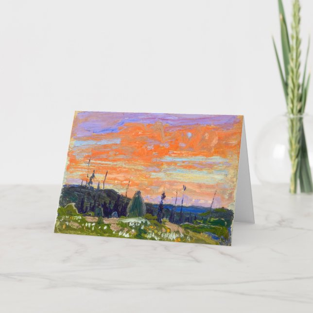 Vår solnedgång, Algonquin Park | Tom Thomson | Kort (Framsida)