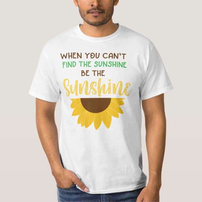 Var solsken med solrosoffert t shirt (Framsida)