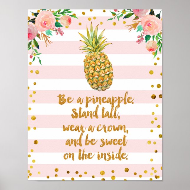 Var som ananas Poster konsthandel (Framsidan)