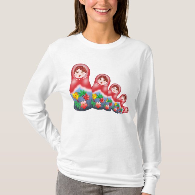 Vår som bygga bo dockor tee shirt (Framsida)