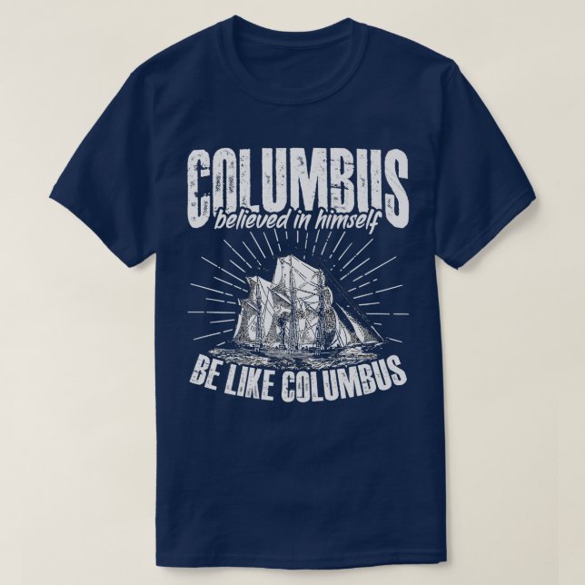 Var som Columbus Amerika T Shirt (Design framsida)