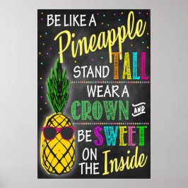 Var som en ananas utskriven poster